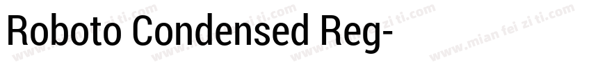 Roboto Condensed Reg字体转换